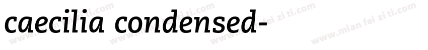 caecilia condensed字体转换